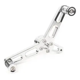 2021newshop 310003613269 Fit Harley Sportster 883 1200 Silver Front Left Foot Pegs Heel Toe Shifter Lever