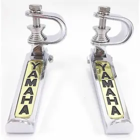 2fm-11-7323y 2fastmoto Folding Footrest Peg Pair Chrome/gold - Insert Custom For Yamaha