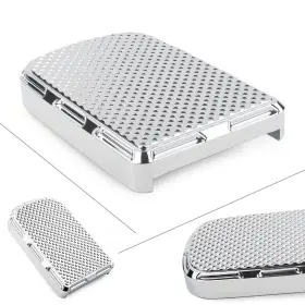 3 Months 550722906352 For Harley Road And Street Glide Softail Fatboy Flst Chrome Brake Pedal Pad Cover