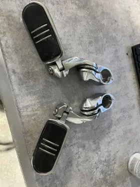 730310796781 Fit Harley Davidson Touring Road King Street Glide 1.25 Inch Highway Foot Pegs Pedal
