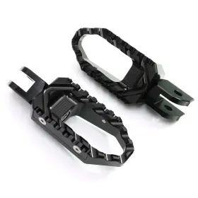 Aarfpfg04bktourthbkcl7018 Aaracing Touring Black Anti Slip Front Foot Pegs For Bmw F 800 Gt 12-14 15 16 17 18