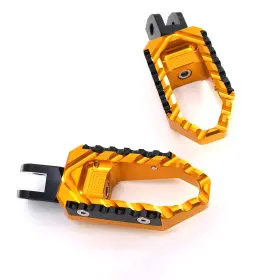 Aarfpfg45aabktourthbkcl7205 Aaracing Touring Gold Anti Slip Front Foot Pegs For Kawasaki Versys 1000 12 13 14