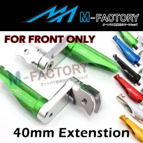 Aarfpfg4740mmbkmfpxxcl6001 Aaracing Cnc Shinob 40mm Adjustable Rider Foot Pegs Fits Kawasaki Zx-6r Ninja Z800 13-17