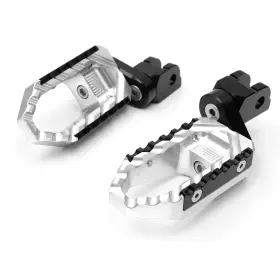 Aarfpfg60m25bktourthbkcl7243 Aaracing Touring 25mm Adjustable Silver Front Foot Pegs For Gsxr 1000 05-18 19 20 21 22