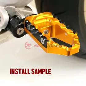 Aarfpfg62m25bktourthbkcl7252 Aaracing Touring 25mm Adjustable Gold Front Foot Pegs For Suzuki Gsr 600 06 07 08 09 10