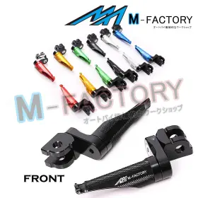 Aarfpfg8325mmbkmfpxxcl6001 Aaracing Cnc Shinob 25mm Extension Rider Foot Pegs For Sprint St Gt 10-13