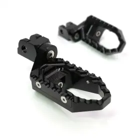 Aarfpfg92m25bktourthbkcl7346 Aaracing Touring 25mm Adjustable Black Front Foot Pegs For Yamaha Yzf R6 99 00 01 02