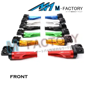 Aarfpfg9325mmbkmfpxxcl6001 Aaracing Cnc Shinob 25mm Extension Rider Foot Pegs Fits Yamaha Fz600 S Fazer Xjr 400 R Sp