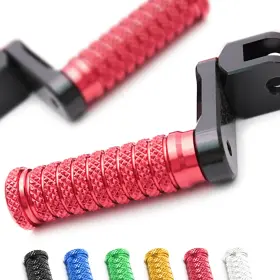 Cl6aafpfg17m40bkpolecl723106 Aaracing Red M-grip 1.5 Inch Cnc Adjustable Front Foot Pegs For Supersport S 939 17 18 19 20