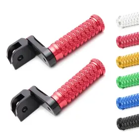 Cl6aafpfg22m40bkpolecl723103 Aaracing Pole 40mm Adjustable Red Front Foot Pegs For Ducati 1098 S/r/evo 07 08