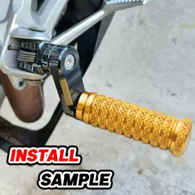 Cl6aafpfg27m40bkpolecl723130 Aaracing Pole 40mm Adjustable Gold Front Foot Pegs For Harley Iron 883 09-12 13 Cl6aafpfg27m40bkpolecl723130 Aaracing Pole 40mm Adjustable Gold Front Foot Pegs For Harley Iron 883 09-12 13