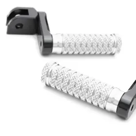 Cl6aafpfg58m40bkpolecl723235 Aaracing Pole 40mm Adjustable Silver Front Foot Pegs For Turismo Veloce 800 15 18 19