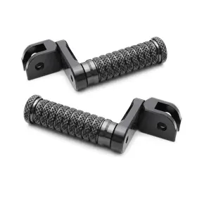 Cl6aafpfg61m40bkpolecl723248 Aaracing Black M-grip 1.5 Inch Cnc Adjustable Front Foot Pegs For Gladius Sfv 650 11 12 13 14