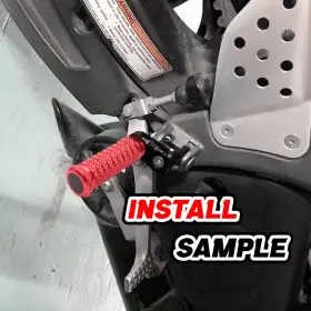 Cl6aafpfg91m25bkpolecl723338 Aaracing Pole 25mm Adjustable Red Front Foot Pegs For Tdm 900 02-05 06 07 08 09 10