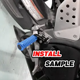 Cl6aafpfg99m25bkpolecl723361 Aaracing Blue M-grip 1 Inch Cnc Adjustable Front Foot Pegs For Yzf R1 06 07 08 09 10 11 12 13