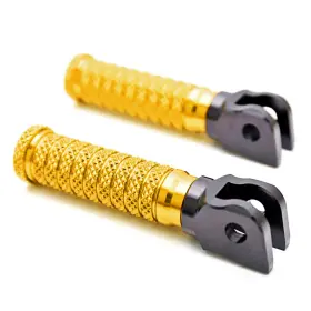 Cl6afpfg05bkpolecl723024 Aaracing Gold M-grip Anti-slip Front Foot Pegs Set For Bmw R 1200 St 03 04 05 06 07