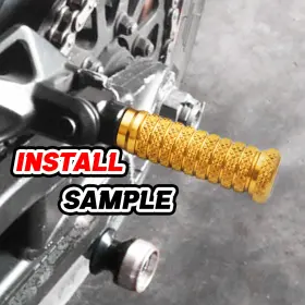 Cl6afpfg96bkpolecl723356 Aaracing Gold M-grip Anti-slip Front Foot Pegs Set For Yamaha Xsr 700 16 17 18 19 20