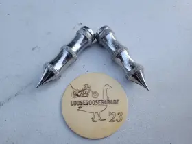 1603-0266 Accutronix Harley Davidson Tribal Shifter Foot Pegs 4 Inch Chopper Shovelhead Evo