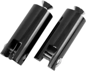 1620-1243 Accutronix Fpmt200-b Billet Footpeg Mounts 2 1/2 Inch Black