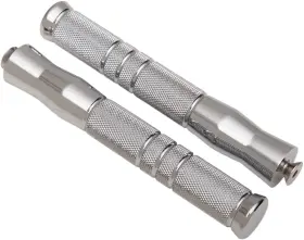 Pf121-kgc Accutronix Chrome Footpegs - Knurled Rigid Mount 7 3/4 Inch