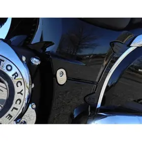 Ci-3010c Aeromachusa Aeromach Chrome Passenger Peg Mount Covers 14-24 Indian Chief/tain Springfield