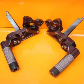 1ws-2164f-00-00 Aftermarket 2024 Yamaha Mt-07 Rear Back Passenger Foot Peg Rest Set Pair