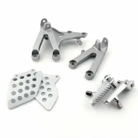 M521-a018-silver Amotopart Front Rider Foot Pegs Rest Footrest Bracket Fits Honda Cbr 600 Rr 2007-2012 Ca