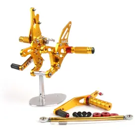 M528-b013-gold Amotopart Rearset Rear Set For Yamaha Yzf 1000 R1 2009-2014 Black