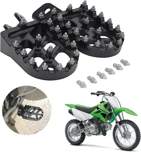111403437 Anxin Dirt Bike Foot Pegs Motorcycle Footpegs Klx110 Klx110l Kx60 Black