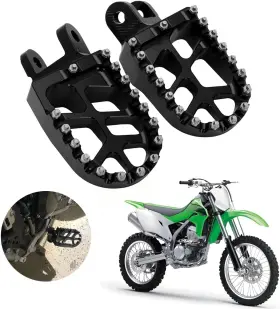 R11140245 Anxin Foot Pegs Footpegs Klx250 Klx250r/s/sf Klx300/r/sm Klx650 Black