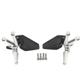Ap8146503 Aprilia 2004 - 2008 Rsv1000r Rearset Set Peg Bracket Right Left Silver Guard