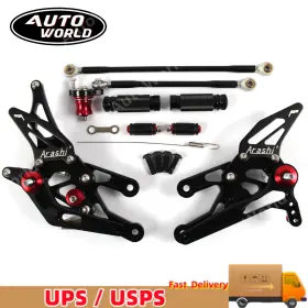 Hf023 Arashi Gp Racing Rearset For Honda Cbr600rr 2006 2005 2004 2003 Rider Footrest Pedal