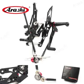 Hfn023b-us Arashi Fit Honda Cbr1000rr 2004-2007 Cbr 1000 Rr Adjustable Rearsets Footrest Foot Pegs