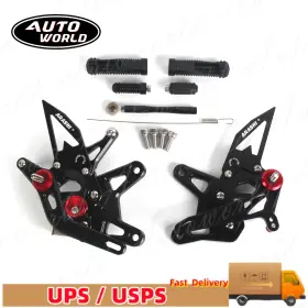 Hfn025 Arashi Racing Rearset For Kawasaki Ninja Zx6r 636 2024 2023 2022 2021 Gp Footrest Pedal