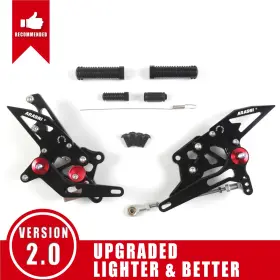 Hfn061 Arashi For Yamaha Yzf R25 / R3 2015-2023 Black Racing Footrest Rearsets Foot Pegs Hfn061 Arashi For Yamaha Yzf R25 / R3 2015-2023 Black Racing Footrest Rearsets Foot Pegs