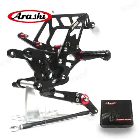 Hfn105 Arashi Fit Yamaha Mt-10 Fz-10 2023-2025 Adjustable Footrest Rearsets Foot Pegs Pedal