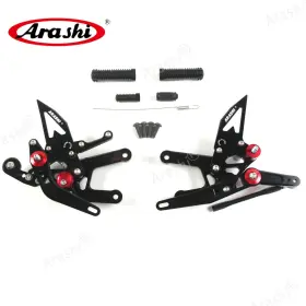 Hfn106 Arashi For Yamaha Yzf R6 2017-2023 2018 Yzf-r6 600 Black Adjustable Rearsets Footrest