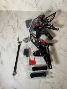 Hfn112b-us Arashi Fit Kawasaki Ninja 400 2018 - 2023 Adjustable Footrests Foot Pegs For Parts