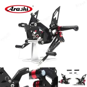 Hfn125 Arashi Adjustable Footrest Rearsets Foot Pegs Fit Kawasaki Z900 Zr900 2024 2025