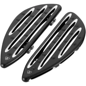 06-833 Arlen Ness Driver Floorboard - Deep Cut Black