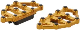 1621-0950 Arlen Ness 06-899 Mx Floorboards Gold Passenger