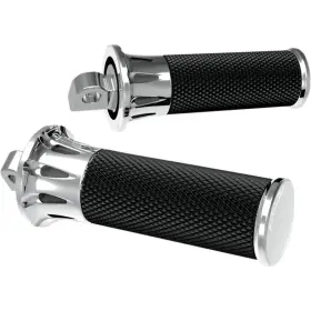 07-908 Arlen Ness Fusion Footpegs And Shifter/brake Pegs Chrome Deep Cut