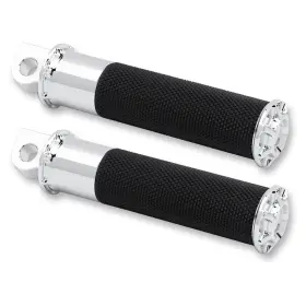 07-928 Arlen Ness Fusion Footpegs - Bevelled Chrome