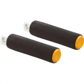 07-953 Arlen Ness Fusion Passenger Footpegs - Knurled Gold Motorcycle Street Bike