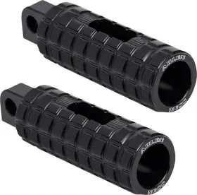 400-034 Arlen Ness Male Mount Speedliner Driver Footpegs Black #400-034 Harley Davidson