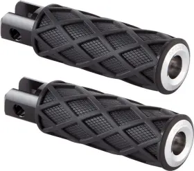 400-052 Arlen Ness Knurled Diamond Driver Footpegs Chrome Harley Davidson Softail