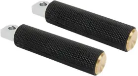 I-1323 Arlen Ness Fusion Footpegs - Knurled Brass Motorcycle Street Bike