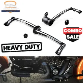 Astradepot 934642117836 Heel Toe Shift Lever Shifter Pegs Brake Arm Pedal Kit For 08-13 Harley Touring