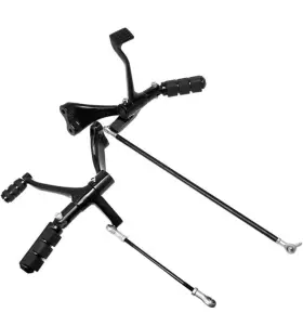Astradepot 934655118660 Black Forward Controls Foot Pegs Kit For Harley Sportster Xl 883 1200 2014-2022