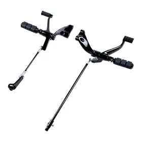 Astradepot 934670119468 Black Forward Controls Kit Foot Peg Lever For Harley Sportster Xl 1200 883 14-22